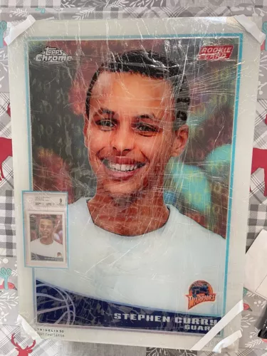 One Of A Kind STEPHEN CURRY 09 chrome RC Refractor /500 BGS9 + Bonus base READ