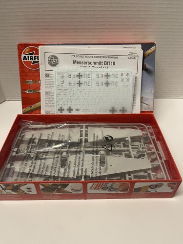 Airfix 1.72 Scale Messerscmitt Bf110E/E-2Trop Kit Open Box Sealed Bags - Picture 4 of 7