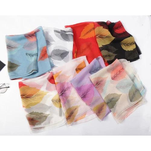 Women's Long Chiffon Scarf Elegant Lightweight Sun Protection Pashmina Shawl - Picture 3 of 50