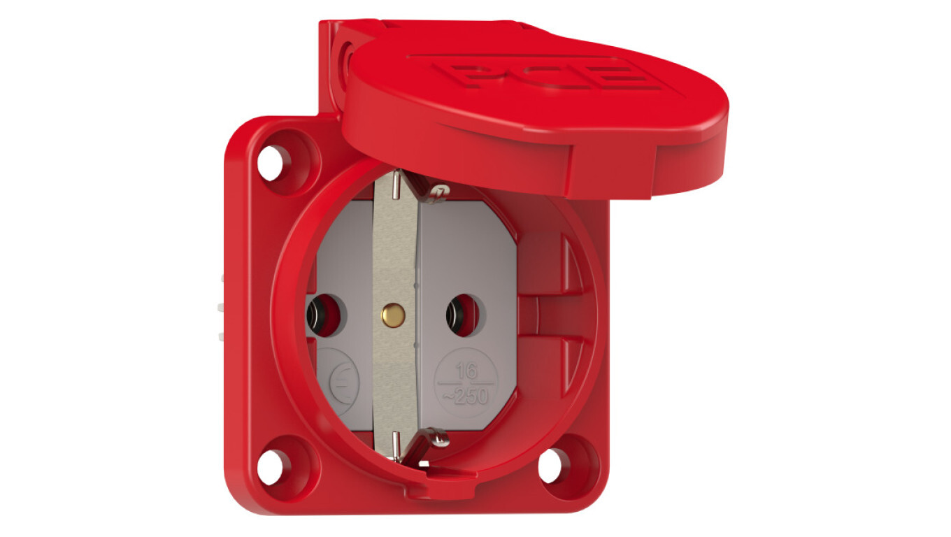 Panel socket 16A 2P+E 230V IP44 P-Nova+“ 1050-0rs /T2UK