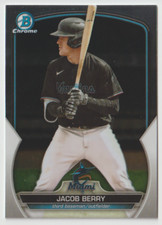 2023 Bowman Chrome Draft #BDC19 Jacob Berry - Miami Marlins