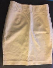 Vintage 08  s Old Navy High Rise Size 12 Tan Beige 3 Spandex Cotton Skirt