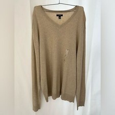 NWT Alfani Men  s Long-Sleeve Promo V-Neck Sweater SIZE XL