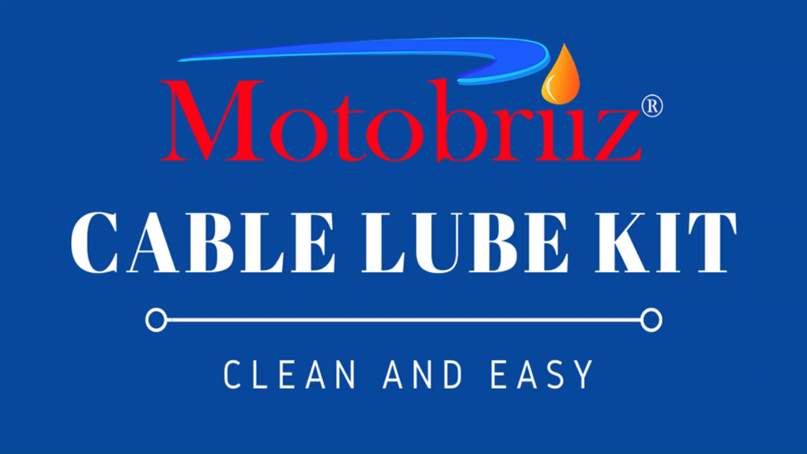 Clean and Easy Motorcycle Cable Lube Kit Clutch & Throttle Cables