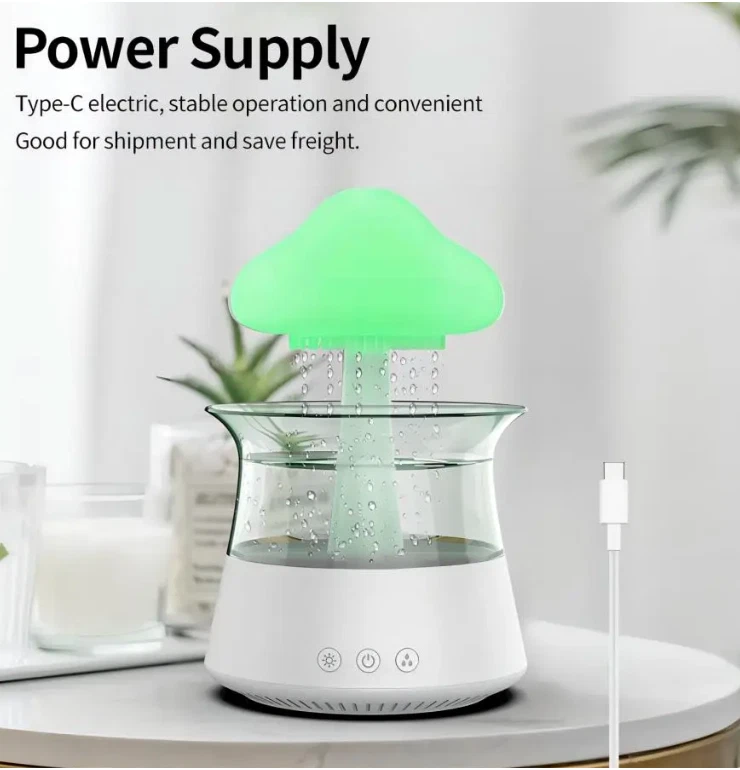 Relax Cloud Rain Diffuser Humidifier Raindrop Aromatherapy Machine Ultrasonic - Image 2 of 4