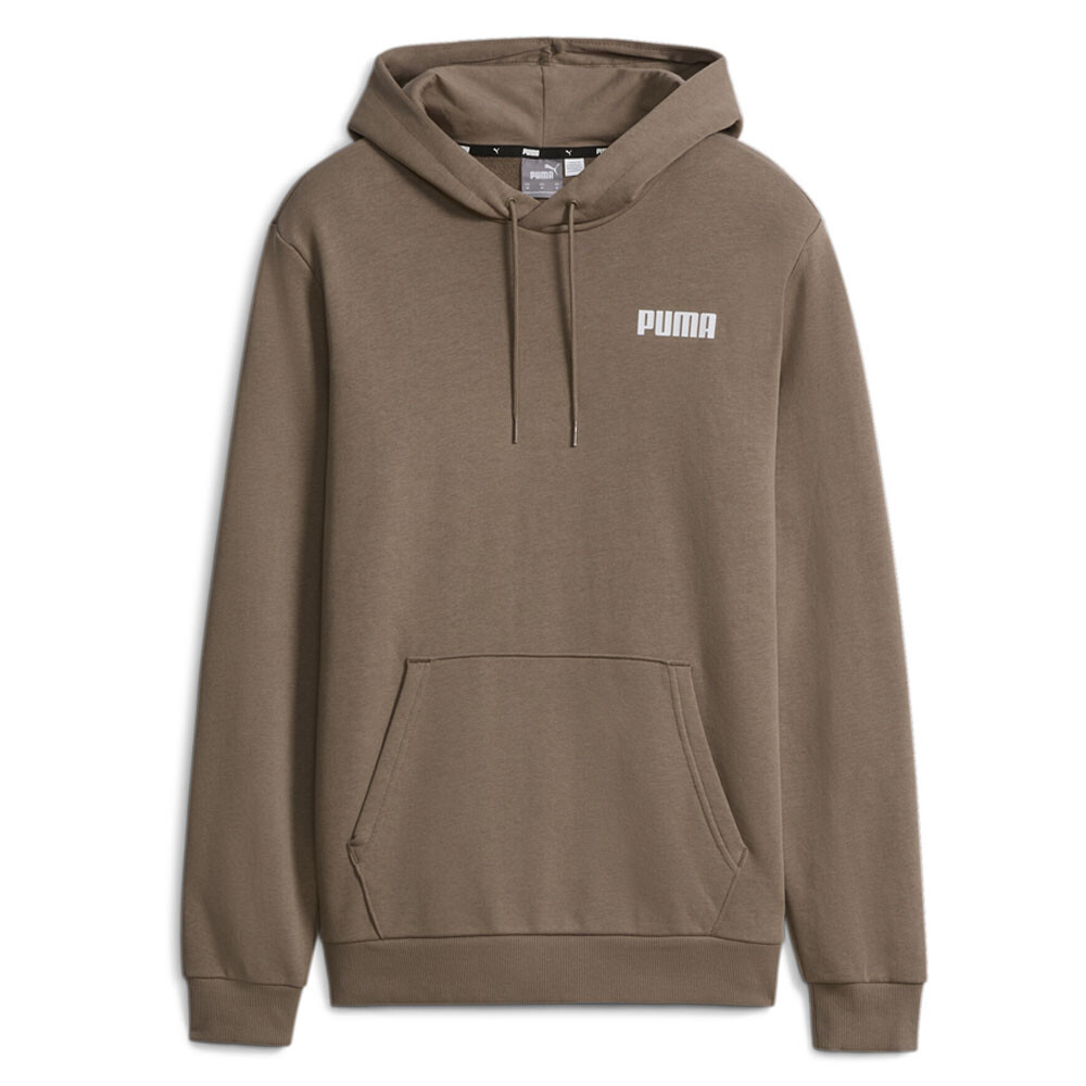 Puma Essentials Logo Hoodie Mens Brown Casual Outerwear 84722989