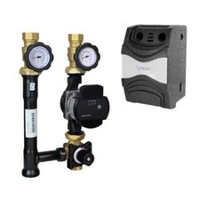 Pumpengruppe mit 3 Wege Mischer Pumpenstation DN25 Heizkreis Mischer Heizung