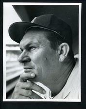 Mike Pinky Higgins manager of year? 1955 Type 1 Press Photo Boston Red Sox 