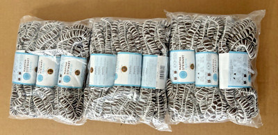 New Lot of 9 Martha Stewart Crafts Lion Brand Brown and White Okapi Mambo Yarn