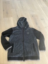 VANS YOUTH JACKET SZ M BLACK/GRAY BOY