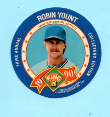 1990 King-B Jerky Third Annual Collector's Edition Discs # 18 Robin Yount