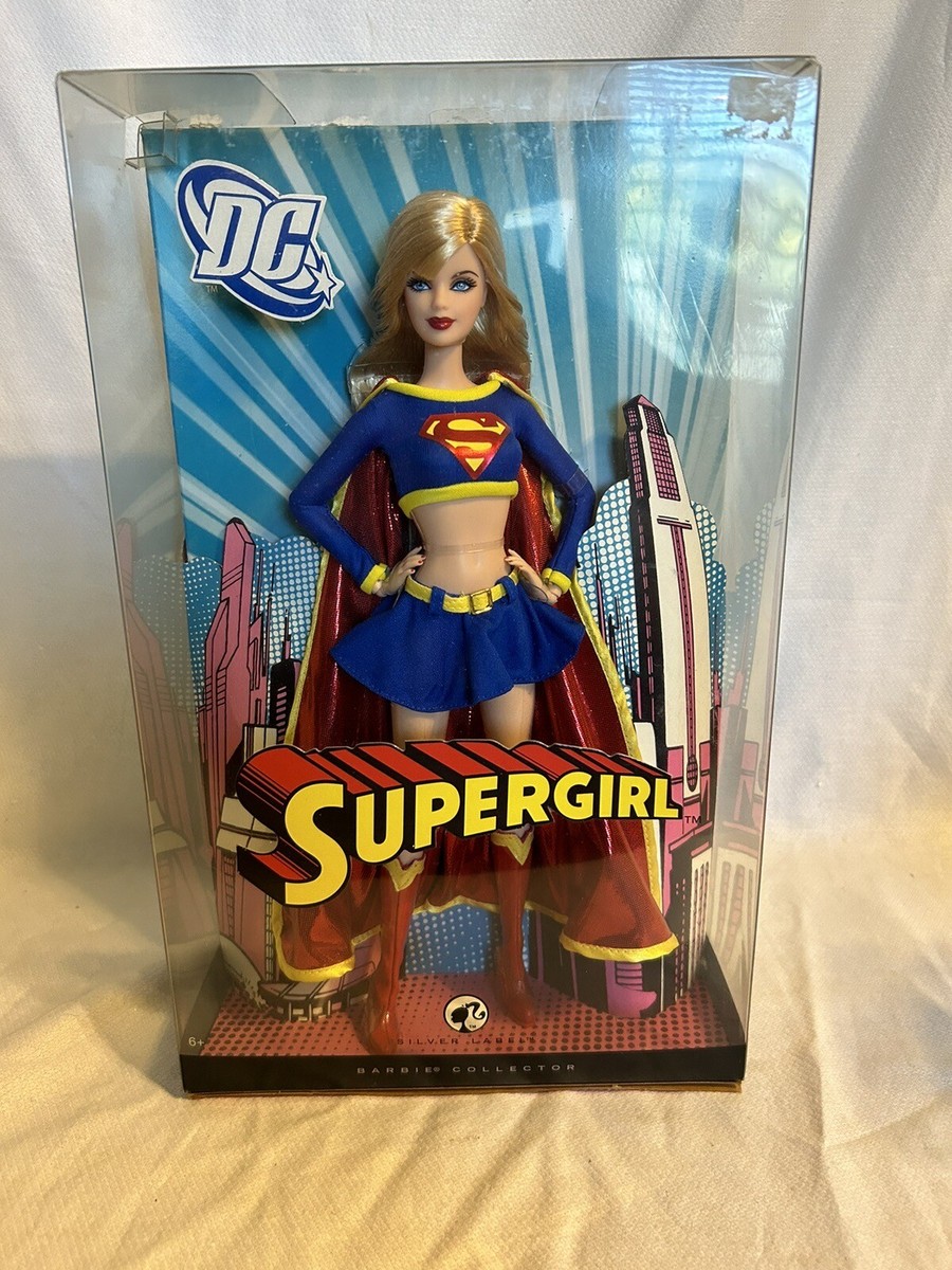 NEW 2008 Barbie DC SUPERGIRL Collector Doll Silver Label NEW 2008 Barbie DC SUPERGIRL Collector Doll Silver Label