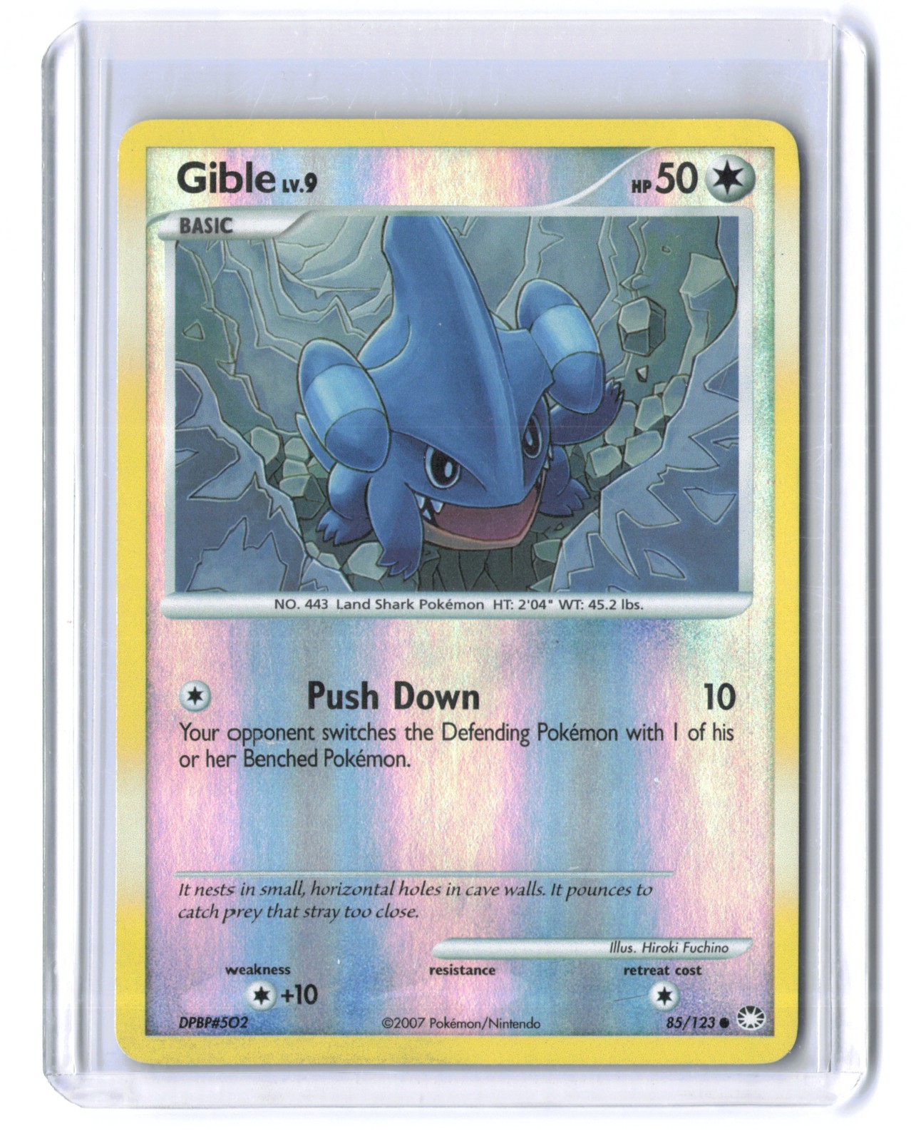 Gible Mysterious Treasures 85/123 Reverse Holo  Pokémon TCG Vintage NM