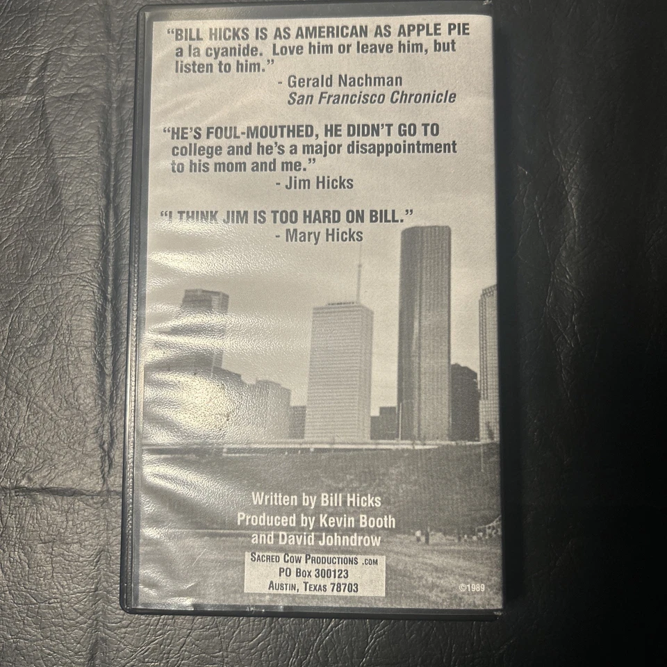 Bill Hicks Sane Man Comedy VHS Clam Shell Sacred Cow 1989 Laff Stop - Image 2 of 4