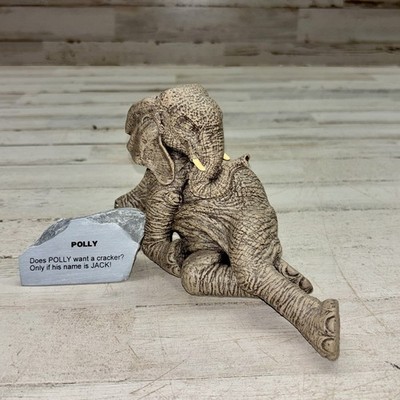 The Herd by Martha Carey Polly Elephant Figurine Stone Plaque 3148