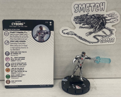 RE 013 Cyborg Common Figure - DC Heroclix - Rebirth 2019
