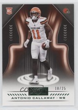 2018 Panini Playbook Rookie Green /25 Antonio Callaway #187 Rookie RC