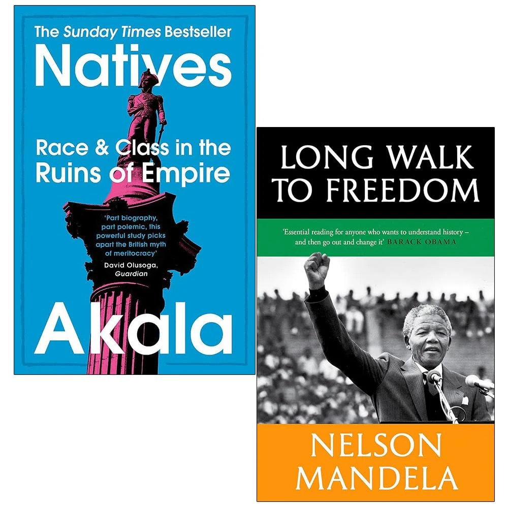 Natives Akala, Long Walk To Freedom Nelson Mandela 2 Books Set  Paperback