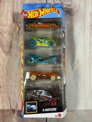 Hot Wheels X-RAYCERS 5-PACK, Aero Pod, Speed Slayer, Flash Drive