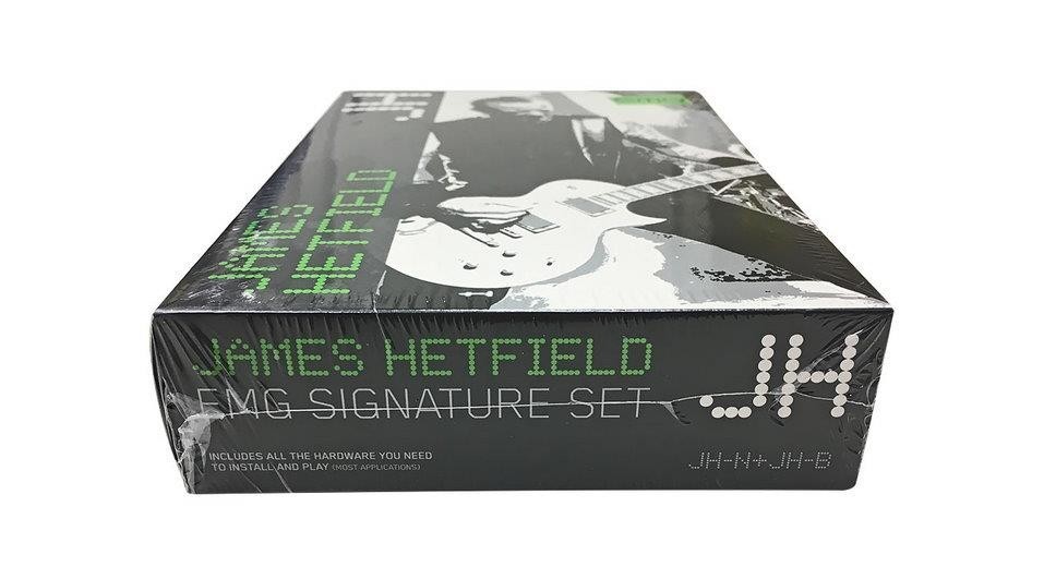 EMG James Hetfield JH Pickup Set~Brushed Black Chrome~W/Wiring Kit~Active~New
