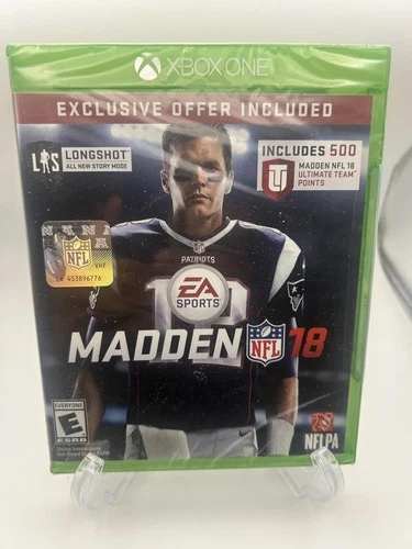 Madden NFL 18. Xbox One. Brand New Sealed. Tom Brady Cover