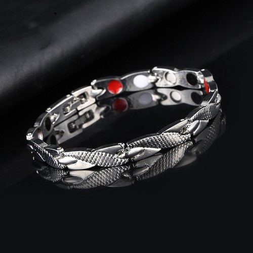 Men's Titanium Steel Bracelet Dragon Bracelet 7mm Wide Friendship Gift - Picture 3 of 14