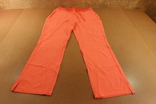 Mandala Womens Size Large Coral Split Hem Cargo Scrub Pants NWT