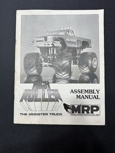 High Roller Monster Truck MRP Vintage Original Rare Assembly Manual w/Addendum 