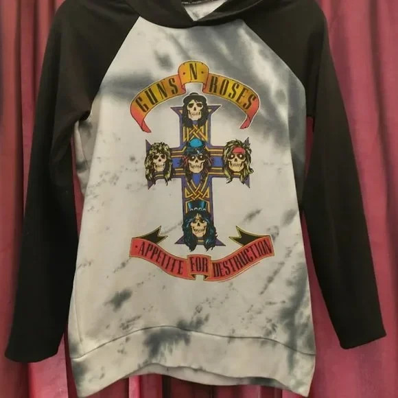 Guns N’ Roses Appetite for Destruction Tie-Dye Lightweight Hoodie SMALL