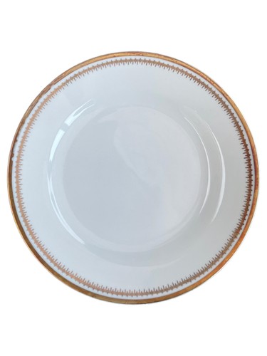KAHLA Piatto Fondo Donna Bianco/Oro Elegante Porcellana