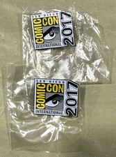 SDCC 2017 Official Event Pin Lot of 2 New Sealed