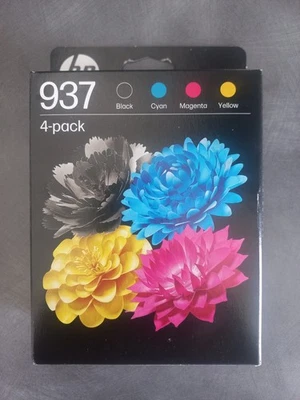HP 937 Cartouches d'encre d'origine : Noir/Tricolore. Fin de garantie 2027. - Photo 1/2