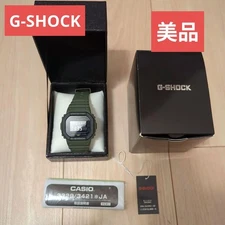 G-Shock CASIO 3229/3421 Digital Watch 50mm Olive Green Shock-Resistant Used