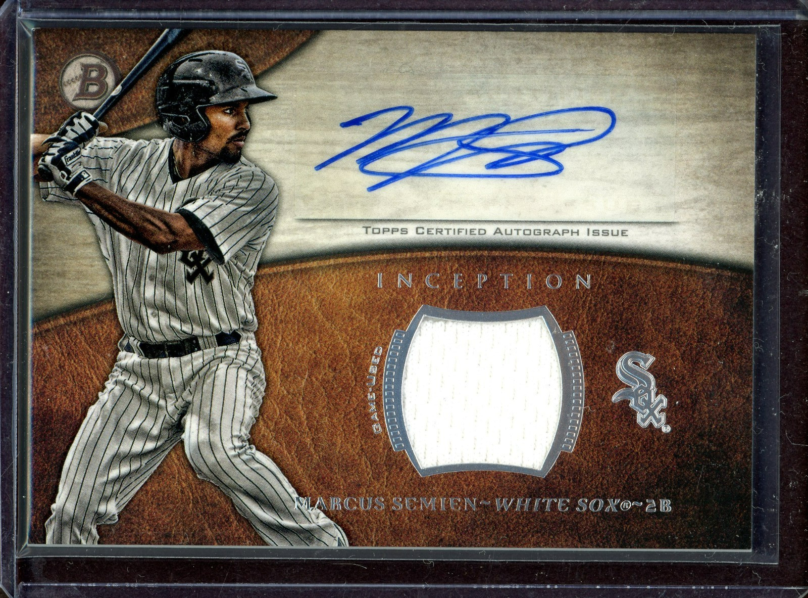 MARCUS SEMIEN ~ 2014 Bowman Inception Jersey Autograph AUTO #AR-MS (B79)