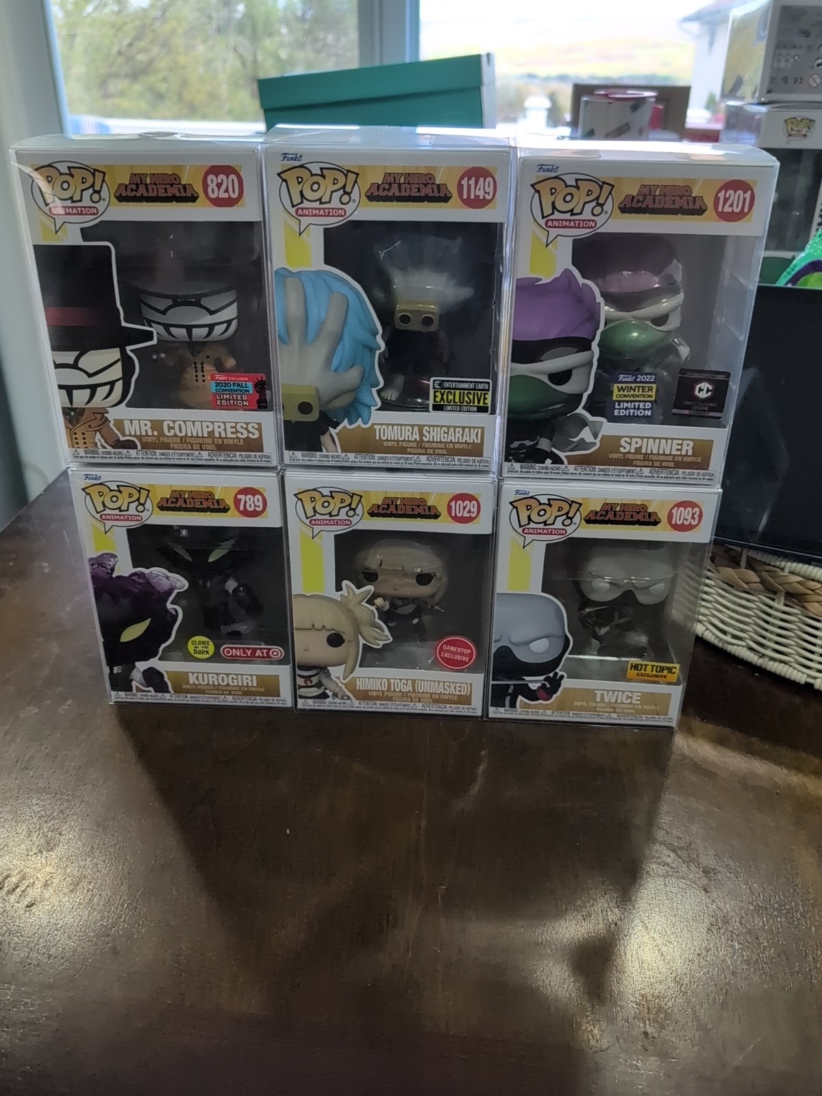 Six My Hero Academia Villains Pops