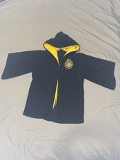 Rubie's Harry Potter Hufflepuff Hooded Cloak Adult Unisex Black Yellow