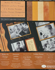 CM013 - CREATIVE MEMORIES PHOTO MOUNTING PAPER - PERFECT FIT ORANGES - 12x12