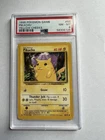 1999 POKEMON GAME PIKACHU YELLOW CHEEKS PSA 8