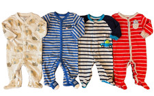 Carters Baby Boy 6 Months Footed Sleepers Pajamas Outfits Clothes Lot Baseball