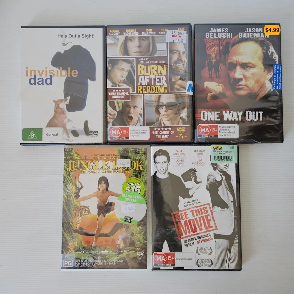 45 DVD Bulk Lot Action Thriller Family Comedy Movies Region 4 All New - image 2 of 4