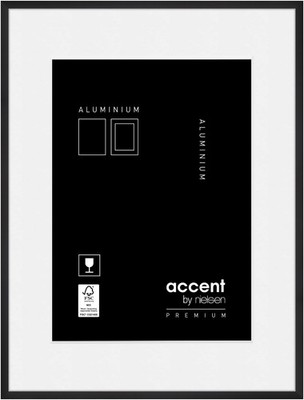 Bilderrahmen Aluminium, Echtglas, Accent Premium von accent by nielsen