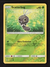 Scatterbug (6) Common Reverse Holo SM - Forbidden Light 6/131 LP Pokémon TCG