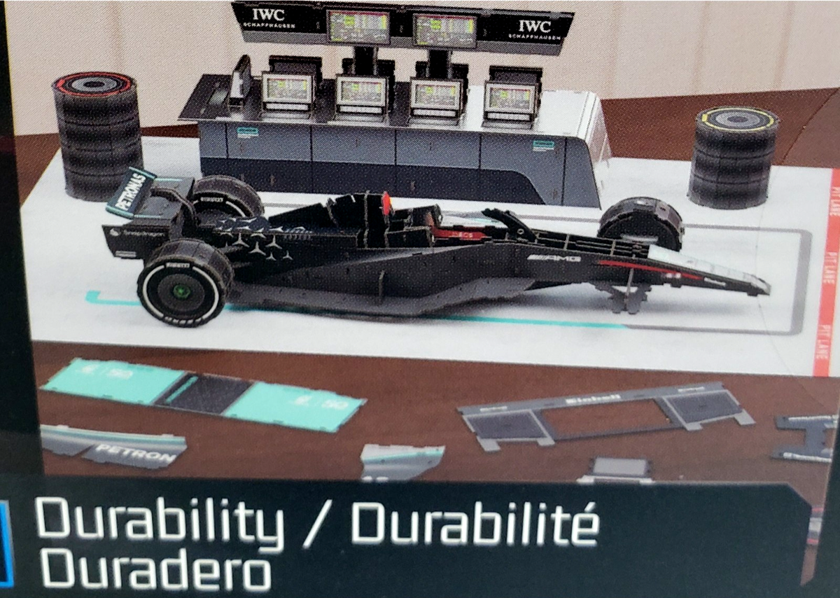4D BUILD Mercedes-AMG F1 W15 E Performance Car & Garage Set 3D