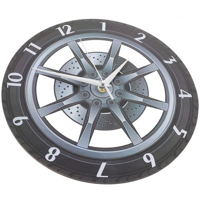  2 PCS Felgenuhr Wanduhr Für Wohnzimmer Gefälschte Reifenuhr Moderne
