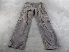 Carhartt Cargo Pants Mens 35x31 Gray Relaxed Fit Grunge Ripped Distressed