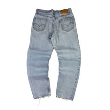 Levi's 550 Relaxed Fit Light Wash Distressed Jeans Men's 32x31 Vintage 90s