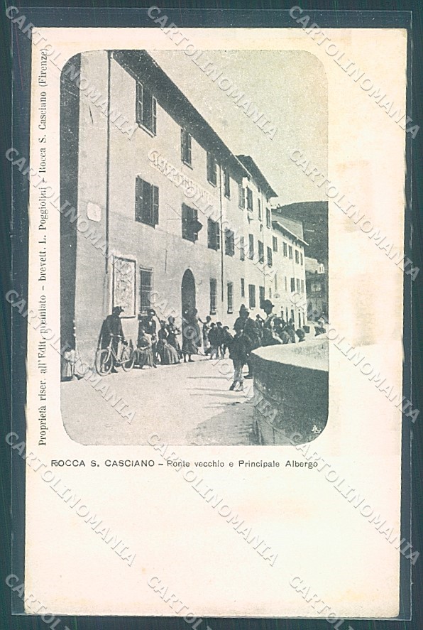 Forlì Cesena Rocca San Casciano Albergo Principale cartolina JK4597