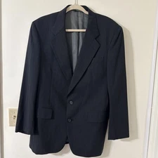 Jos A Bank Black Wool Sport Coat Men's Size 40R Made In USA