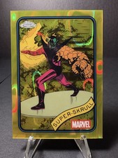 2025 Topps Chrome Marvel Super-Skrull Yellow Lava Refractor #11