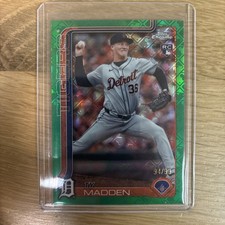 2025 Topps Chrome Logofractor Edition - Ty Madden, Ty Madden #285 Green...